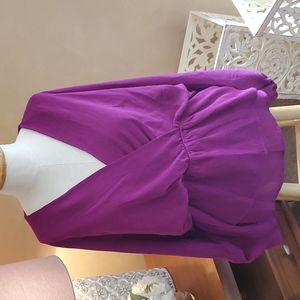 Nice magenta empire waist blouse.